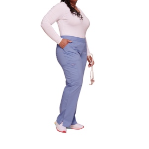 Pantalon cargo à taille moyenne à enfiler femme 20