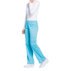 Pantalon cargo à taille moyenne à enfiler femme 24