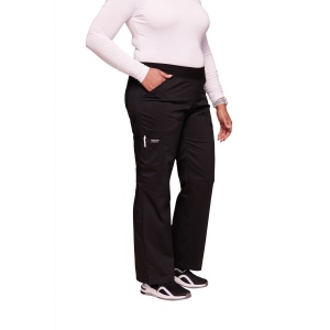 Pantalon cargo à taille moyenne à enfiler femme 18