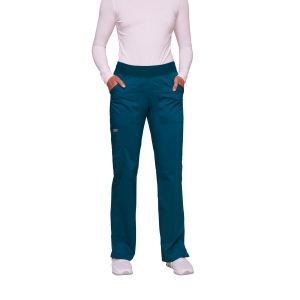 Pantalon cargo à taille moyenne à enfiler femme 3