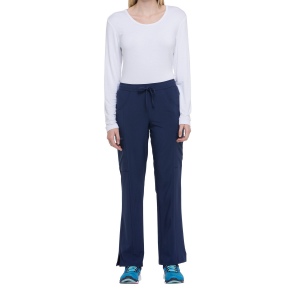 Pantalon à taille mi-haute avec cordon de serrage pour femme 4