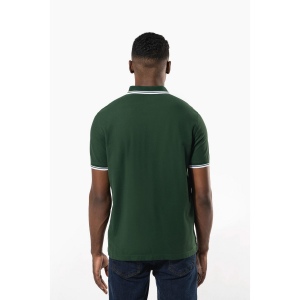 Polo homme manches courtes à liserés contrastés 16