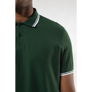 Polo homme manches courtes à liserés contrastés 18