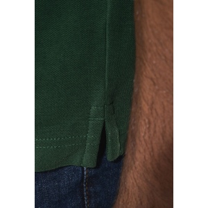Polo homme manches courtes à liserés contrastés 19