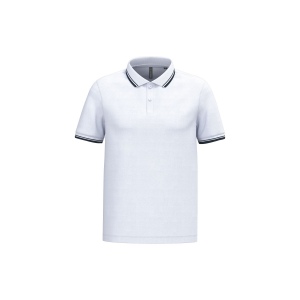 Polo homme manches courtes à liserés contrastés 10