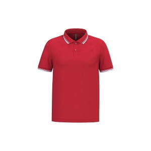 Polo homme manches courtes à liserés contrastés 8