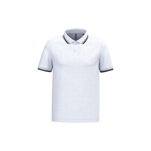 Polo homme manches courtes à liserés contrastés 15