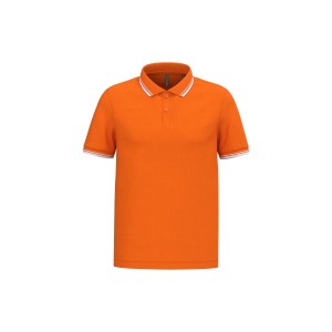 Polo homme manches courtes à liserés contrastés 14