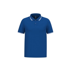 Polo homme manches courtes à liserés contrastés 9