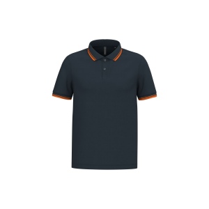 Polo homme manches courtes à liserés contrastés 13