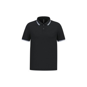 Polo homme manches courtes à liserés contrastés 3