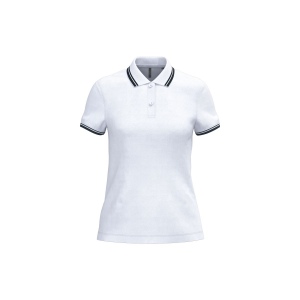 Polo femme manches courtes à liserés contrastés 10
