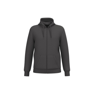 Sweat-shirt recyclé zippé à capuche unisexe 3