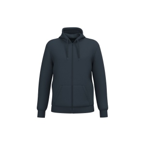 Sweat-shirt recyclé zippé à capuche unisexe 5