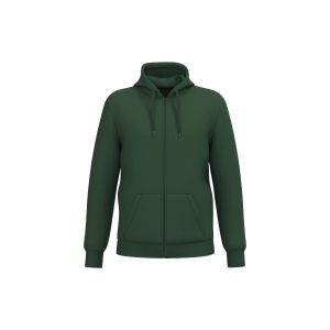Sweat-shirt recyclé zippé à capuche unisexe 7
