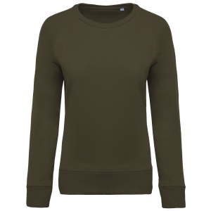 Sweat-shirt Bio col rond manches raglan femme 3
