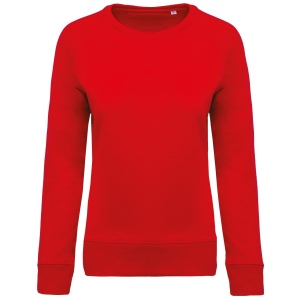 Sweat-shirt Bio col rond manches raglan femme 5