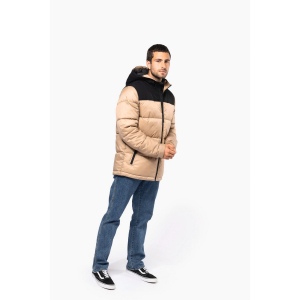 Parka matelassée à capuche bi-ton unisexe 14