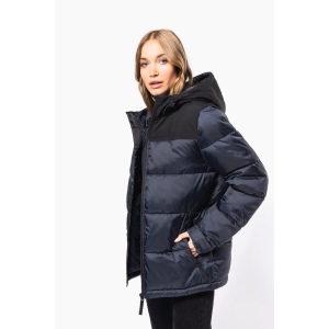 Parka matelassée à capuche bi-ton unisexe 17