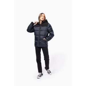 Parka matelassée à capuche bi-ton unisexe 18
