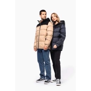 Parka matelassée à capuche bi-ton unisexe 21