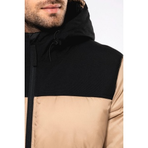 Parka matelassée à capuche bi-ton unisexe 23