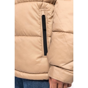 Parka matelassée à capuche bi-ton unisexe 24