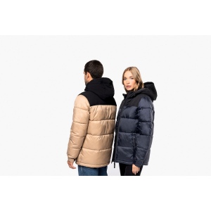 Parka matelassée à capuche bi-ton unisexe 31