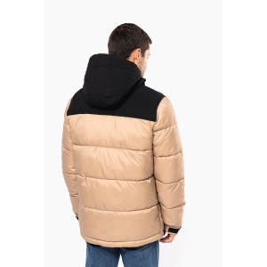 Parka matelassée à capuche bi-ton unisexe 12