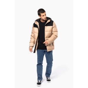 Parka matelassée à capuche bi-ton unisexe 13