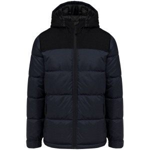 Parka matelassée à capuche bi-ton unisexe 3