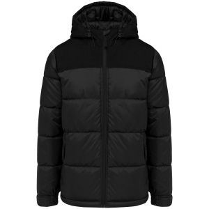 Parka matelassée à capuche bi-ton unisexe 2