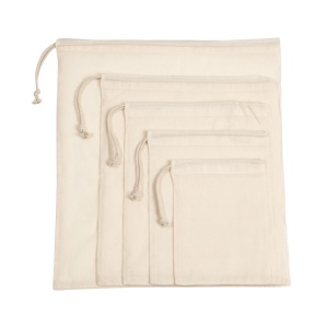 Sac à cordon coulissant en coton biologique 2