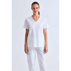 Tunique stretch manches courtes femme