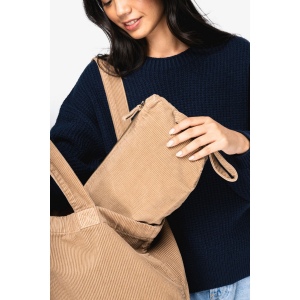 Pochette écoresponsable délavée en velours côtelé 6