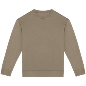 Sweat-shirt écoresponsable à col rond à épaules tombantes molleton gratté unisexe 6