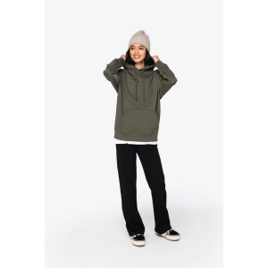 Sweat-shirt écoresponsable à capuche à épaules tombantes molleton gratté unisexe 19