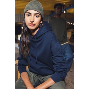 Sweat-shirt écoresponsable à capuche à épaules tombantes molleton gratté unisexe 8