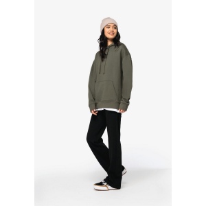 Sweat-shirt écoresponsable à capuche à épaules tombantes molleton gratté unisexe 13