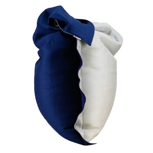 Pouf déhoussable bicolore - Grand modèle 3