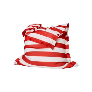 Pouf déhoussable à rayures 4