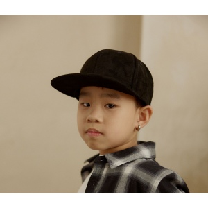 Casquette snapback toucher velours