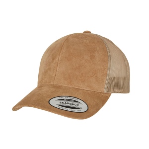 Casquette style trucker effet velours
