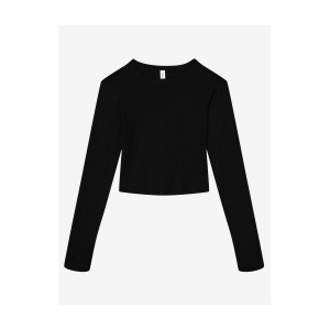 Tee-shirt court manches longues femme 3