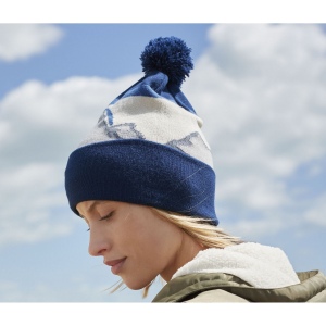 Bonnet avec pompon Mountain Peaks
