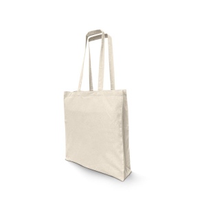 Sac shopping en coton recyclé avec soufflet 6