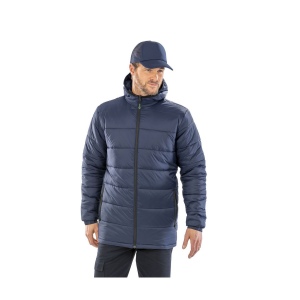 Doudoune à capuche en nylon &amp; polyester recyclé 6