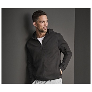 Sweat de sport à capuche zippé