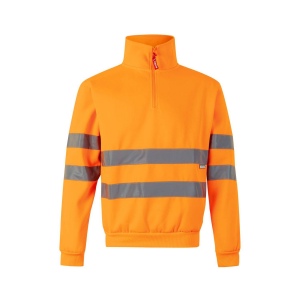 SWEAT COL ZIPPÉ HAUTE VISIBILITE 2