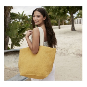 Sac de plage en toile de jute